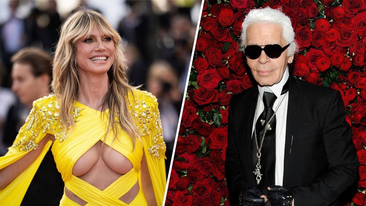 Karl Lagerfeld und Heidi Klum