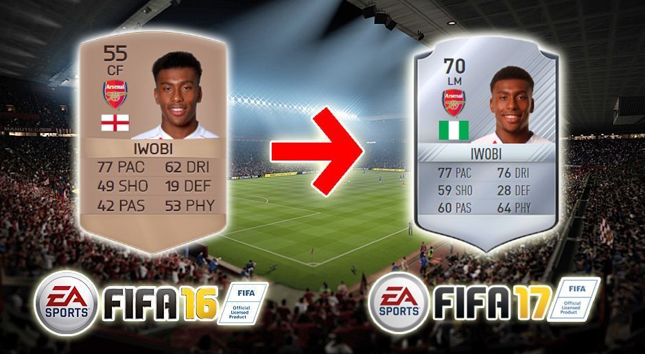 
                <strong>Alex Iwobi (FIFA 16 - FIFA 17)</strong><br>
                Alex Iwobi (FIFA 16 - FIFA 17)
              