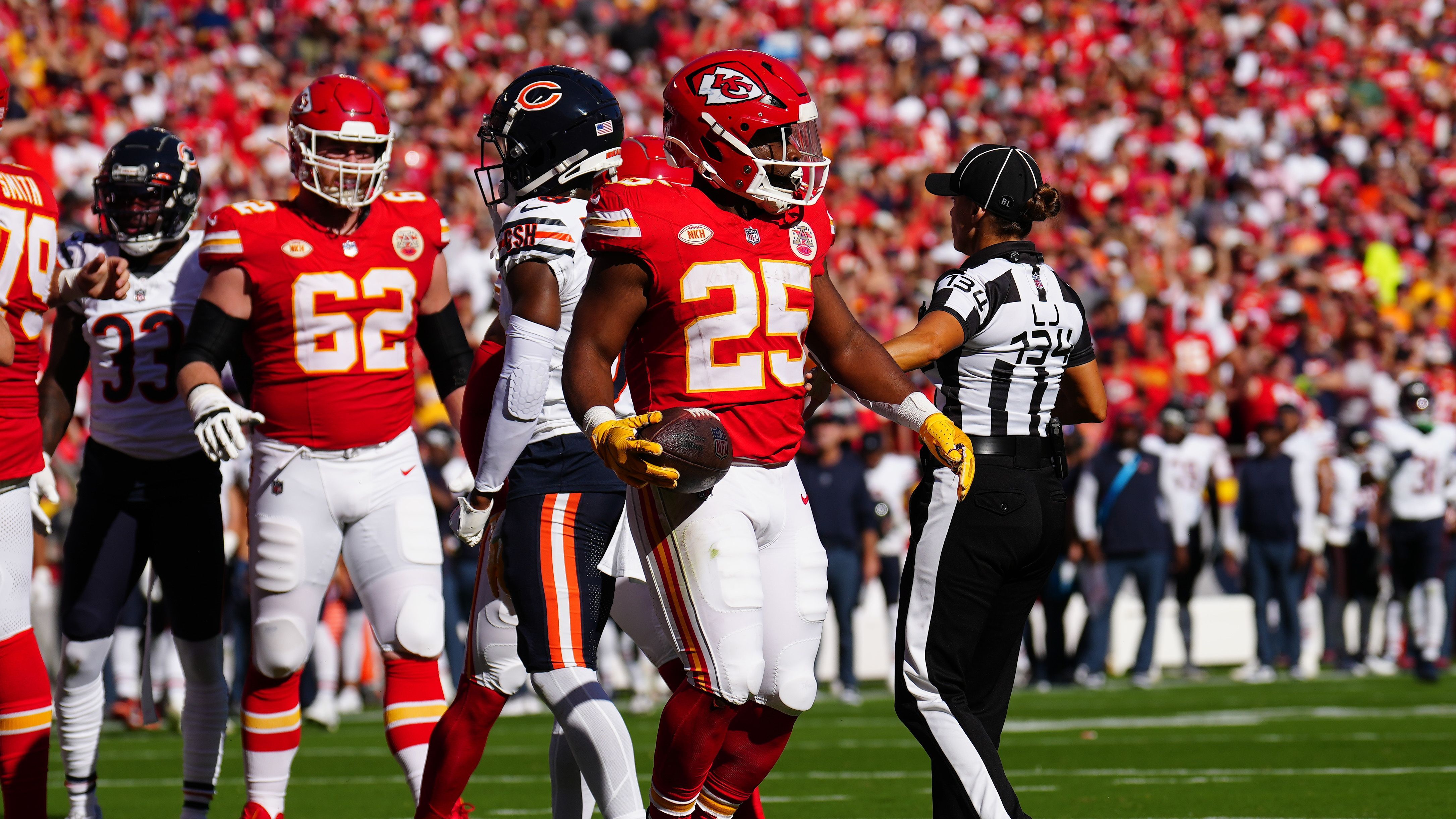 <strong>Kansas City Chiefs</strong><br>Saison 2023<br>Am 24.09.2023 im Spiel gegen die Chicago Bears<br>Endergebnis: 41-10