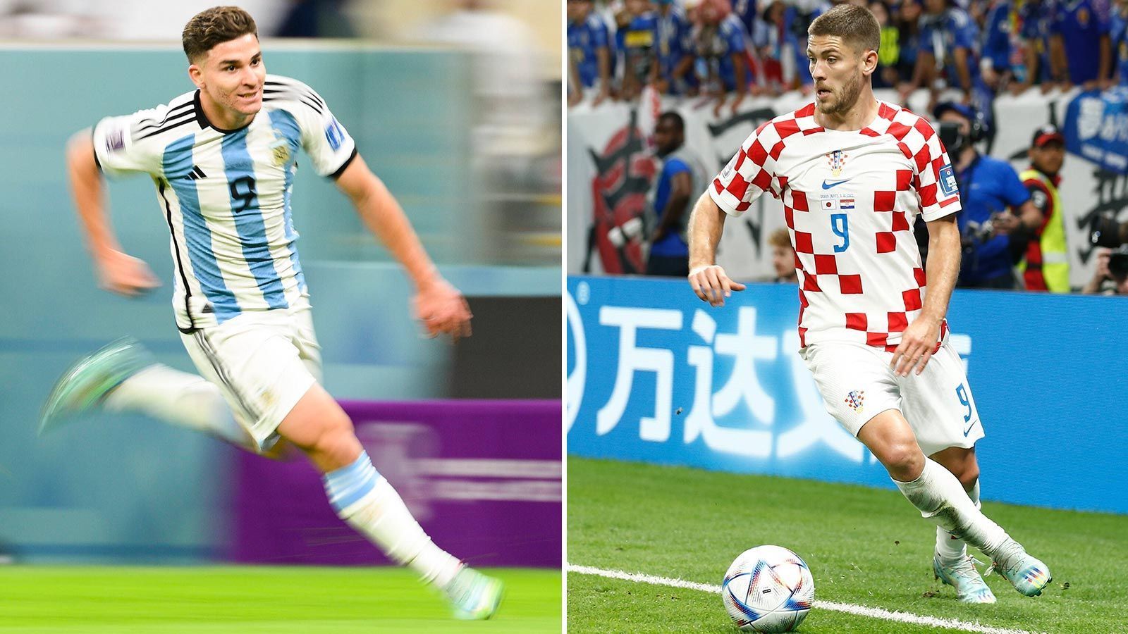 
                <strong>Angriff: Julian Alvarez vs. Andrej Kramaric</strong><br>
                Alvarez hat sich den Platz in der Startelf von Konkurrent Lautaro Martinez geschnappt. Das Vertrauen von Trainer Lionel Scaloni hat der Mann von Manchester City auch prompt mit zwei Toren zurückgezahlt. Sein Gegner Kramaric ist bei den Kroaten unumstritten und hat ebenfalls schon zwei Mal im laufenden Turnier getroffen. Ausgeglichener könnte es also kaum sein. Deshalb: Punkt für beide - Argentinien gewinnt mit 7:6.
              