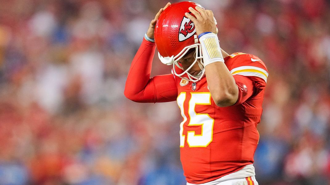 Patrick Mahomes verlor mit den Kansas City Chiefs den Saison-Auftakt gegen die Detroit Lions