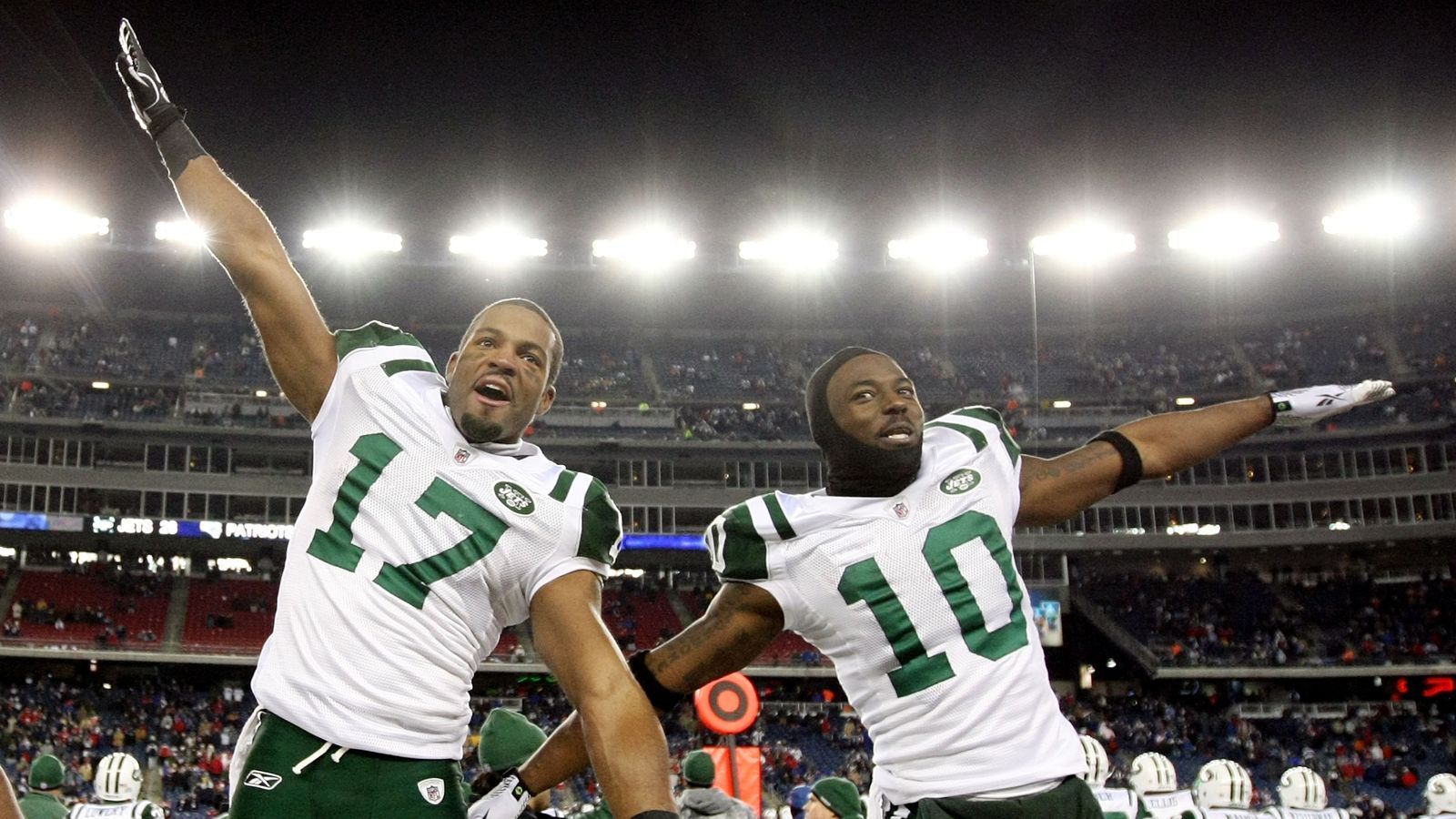 <strong>Platz 22 (geteilt): New York Jets</strong><br>
                Playoff-Spiele: 25<br>Playoff-Siege: 12
