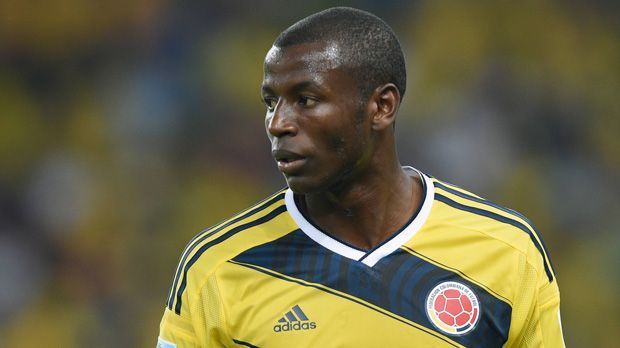 
                <strong>Adrian Ramos (KOL)</strong><br>
                Adrian Ramos. Land: Kolumbien, Verein: Borussia Dortmund, Länderspiele: 37 Einsätze, Tore: 4
              