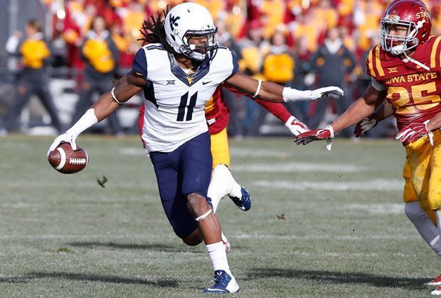 
                <strong>Kevin White (West Virginia University)</strong><br>
                Wide Receiver Kevin White bringt es auf 1447 Yards und zehn Touchdowns in dieser Saison für die West Virginia Mountaineers. Ein Frist-Round-Pick dürfte so gut wie sicher sein. Potenzielle Teams: Minnesota Vikings, Cleveland Browns.
              