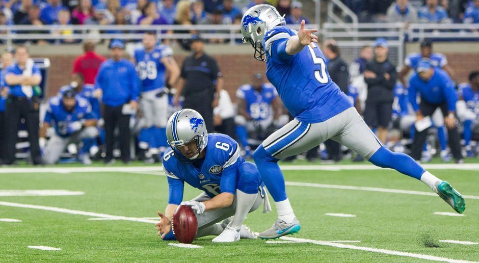 
                <strong>Special Teams und Kicker: Detroit Lions</strong><br>
                PATs: 2 (2 Punkte)Field Goals bis 49 Yards: 2 (6 Punkte)Field Goals ab 50 Yards: 2 (10 Punkte)Gesamtpunktzahl: 18 
              