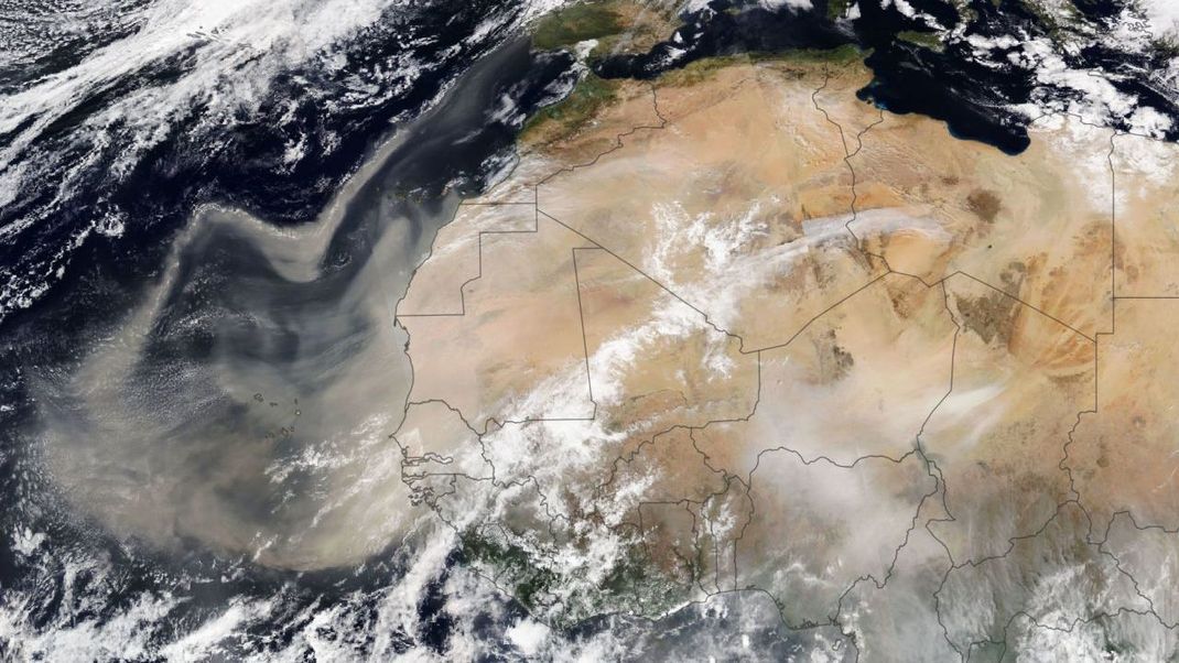 Kaum zu glauben: Jedes Jahr blasen die Winde mehr als 180 Millionen Tonnen Staub aus Nordafrika, nach Europa.