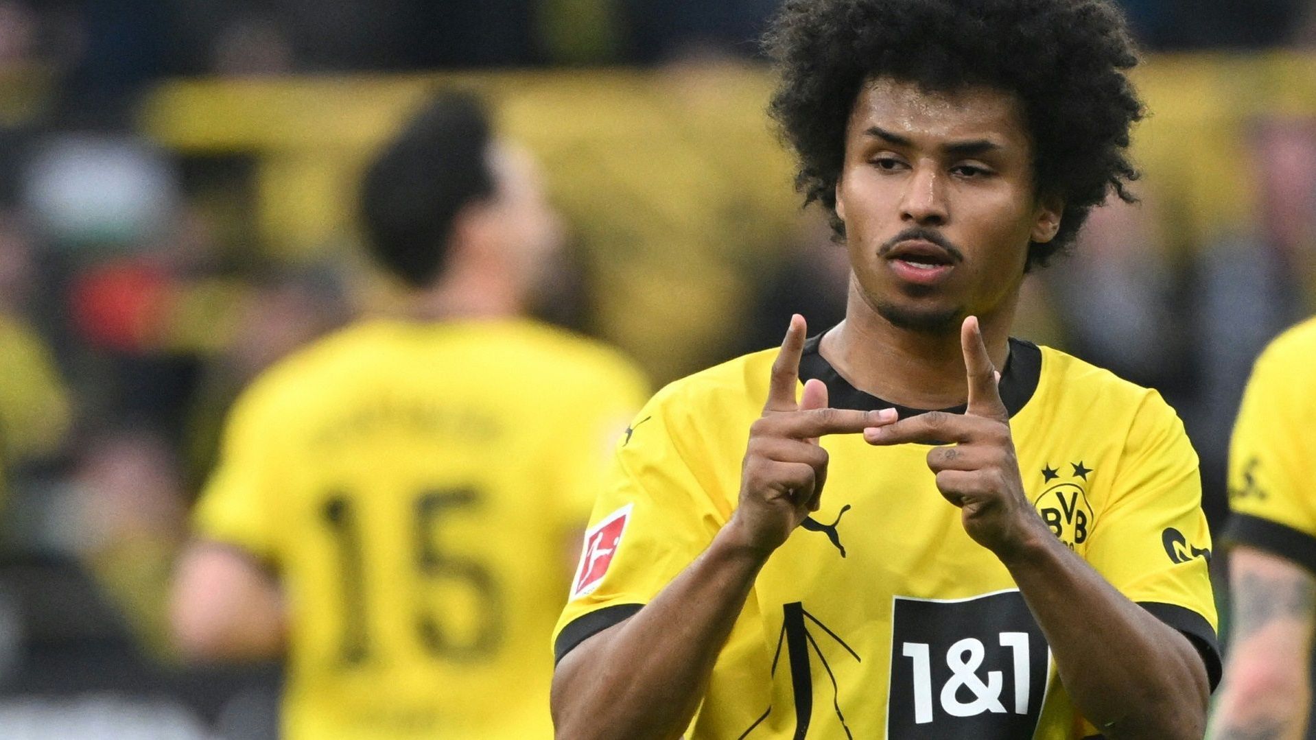 <strong>Platz 10 (geteilt): Karim Adeyemi</strong><br>Verein: Borussia Dortmund<br>Marktwertentwicklung: -7 Millionen Euro (-20%)<br>Aktueller Marktwert: 28 Millionen Euro