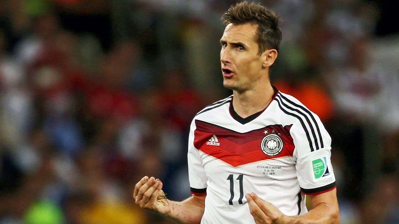 
                <strong>2. Miroslav Klose (Deutschland)</strong><br>
                &#x2022; WM-Einsätze: 24<br>&#x2022; WM-Tore: 16<br>
              