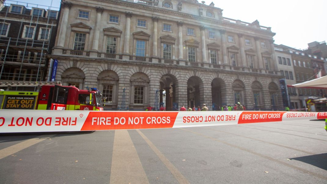 Brand im Somerset House in London