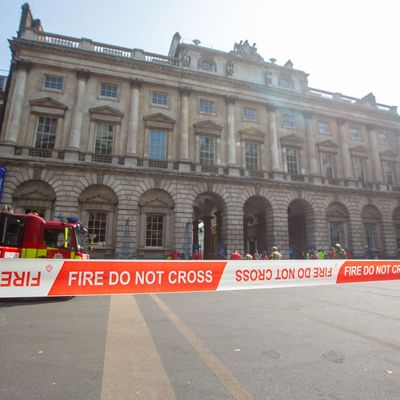 Brand im Somerset House in London