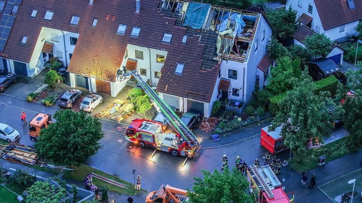 Nach dem Unwetter in Baden-Württemberg - Donaustetten
