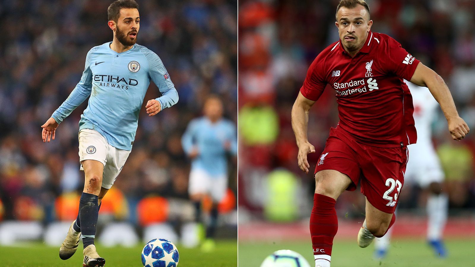 
                <strong>Linkes Mittelfeld: Bernardo Silva vs. Xherdan Shaqiri</strong><br>
                Wer hätte das gedacht? Der ehemalige Bayern-Spieler Xherdan Shaqiri steht inzwischen in fast jedem Match für Liverpool auf dem Feld und glänzt dabei auch als Torjäger. Bernardo Silva ist hingegen wie erwartet stark - und fehlte City erst in einer Partie in der aktuellen Spielzeit. Beide trafen etwa gleich häufig (5 Tore für Silva, 6 für Shaqiri). Shaqiri ist effektiver und schießt öfter aufs gegnerische Tor. Dafür spielt Bernardo Silva deutlich mehr Pässe (956 zu 482) und geht häufiger ins Tackling (27 zu 13). Auch angesichts der aktuellen Form von einem Tor und zwei Vorlagen in den vergangenen drei Spielen geht dieses Duell an den Gastgeber. Punkt für Bernardo Silva - 4:5
              