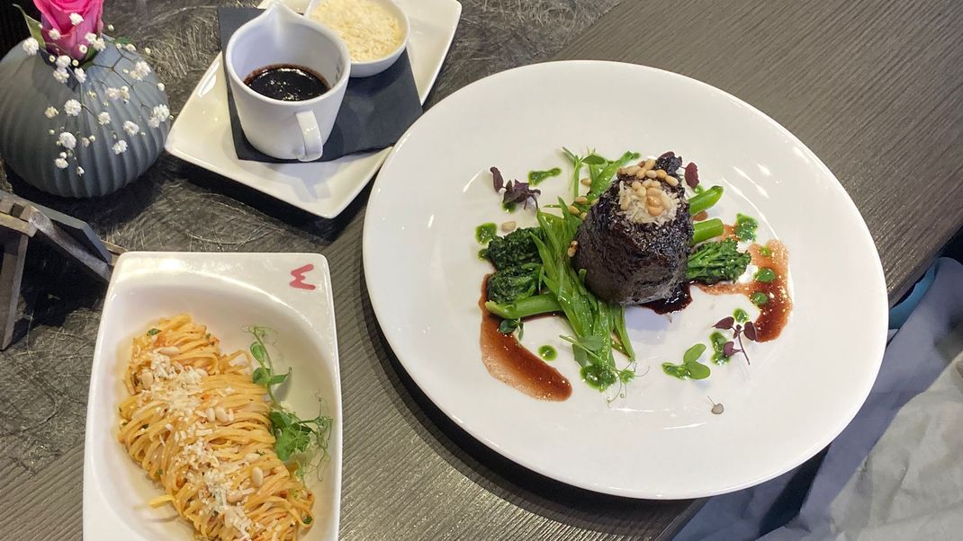 Rinderfilet à la Martinis mit Tagliatelle