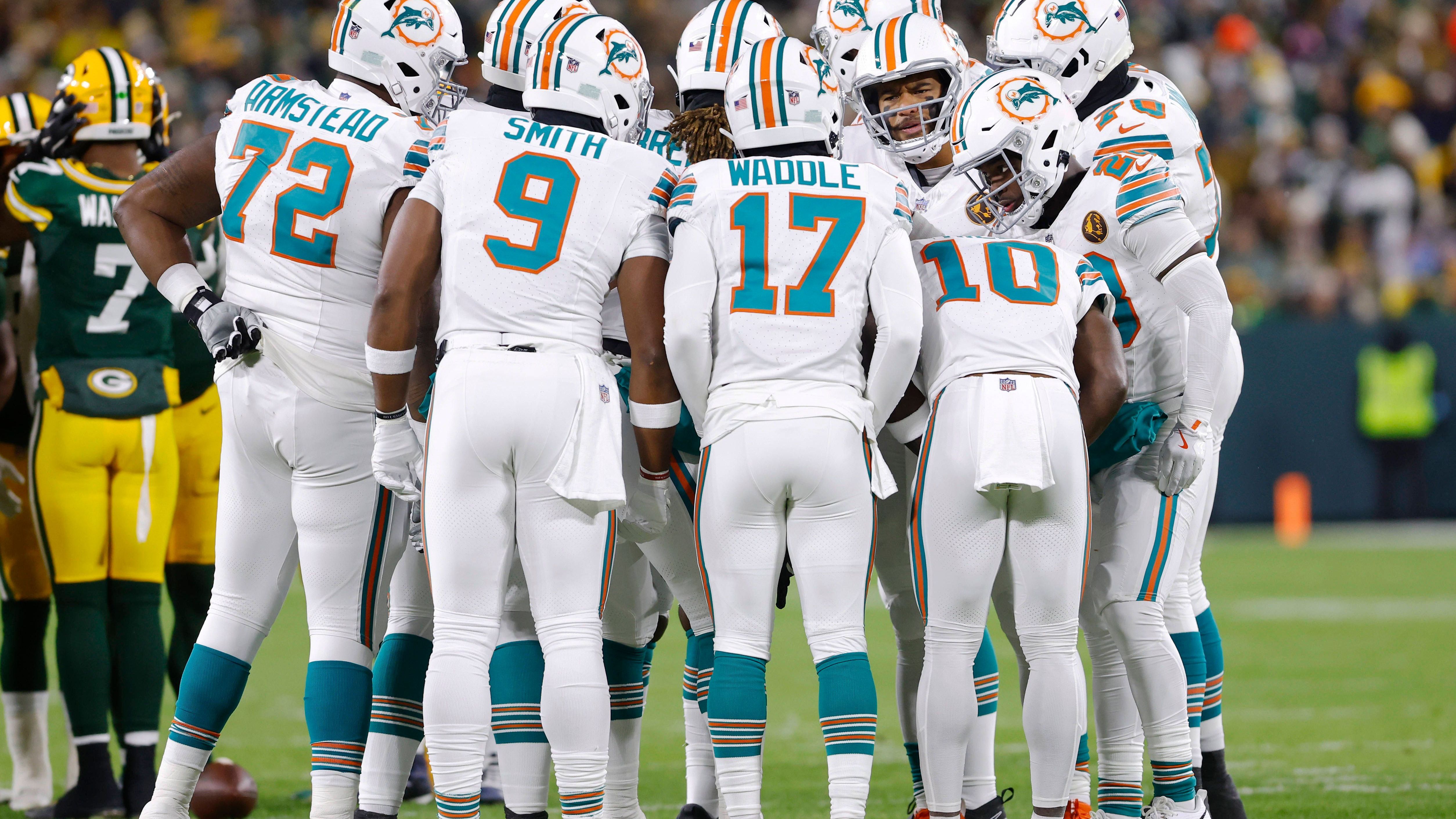 <strong>Miami Dolphins - 39.282 Kilometer</strong><br>Kürzeste Reise: 1.910 Kilometer (Atlanta Falcons)<br>Weiteste Reise: 14.165 Kilometer (Washington Commanders; Madrid)