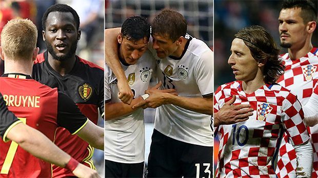 
                <strong>Die Schwergewichte der EM</strong><br>
                Zlatan, Lewy und Neuer: Einige Stars bei der Europameisterschaft sind groß, kräftig gebaut und entsprechende Schwergewichte. ran.de zeigt euch die zehn Mannschaften bei der Euro mit dem höchsten durchschnittlichen Gewicht (Quelle: uefa.com). Vorweg sei gesagt: Südeuropäer gibt es hier eher nicht zu finden.
              