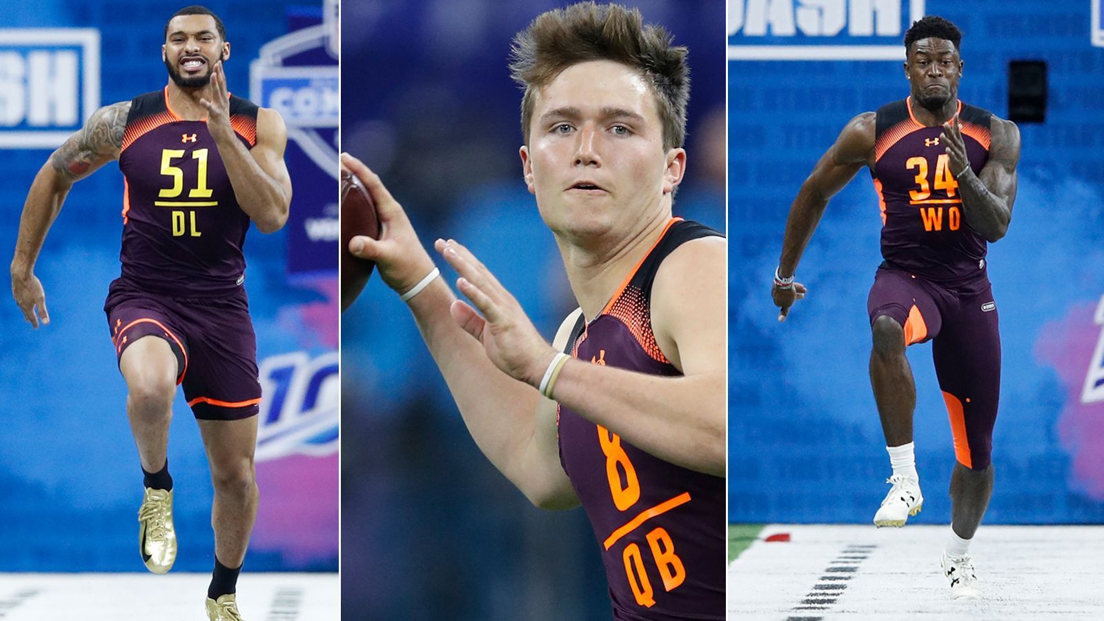 
                <strong>NFL Scouting Combine: Diese Prospects spielten sich in den Fokus</strong><br>
                Am Montag endete der Scouting Combine der NFL. Zahlreiche Prospects haben die Chance genutzt, sich vor dem Draft in den Fokus der Talentscouts zu spielen. ran.de zeigt euch die Spieler, die bei den Drills am meisten überzeugt haben.
              