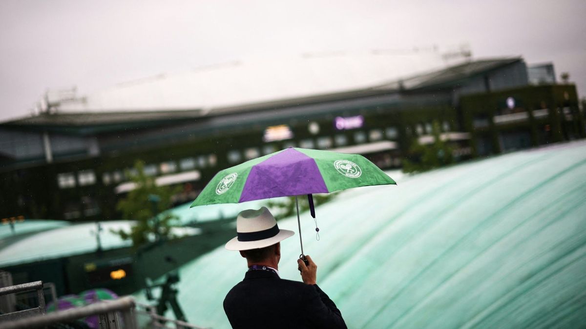 Regen in Wimbledon