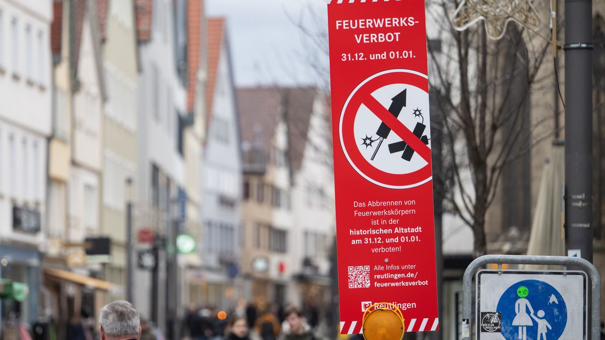 In der Reutlinger Altstadt sind Böller und Raketen an Silvester tabu. 