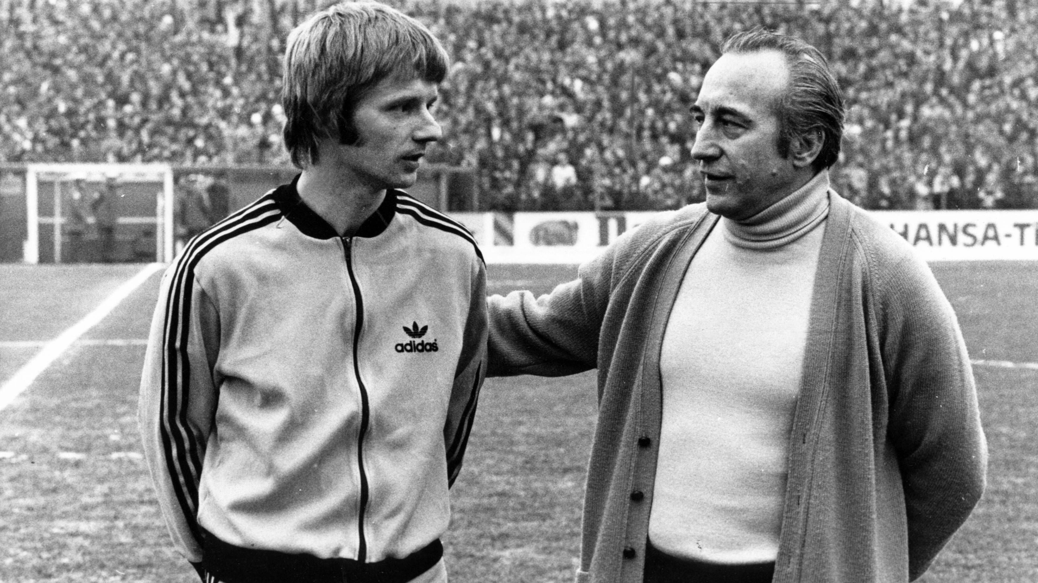 <strong>Platz 4. Horst Buhtz (rechts): 2,06 Punkte pro Spiel</strong><br><strong>Amtszeit beim BVB</strong>: 01.02.1976 - 14.06.1976<br><strong>Spiele als BVB-Trainer:</strong> 17 ( 12 Siege, 2 Unentschieden, 4 Niederlage)