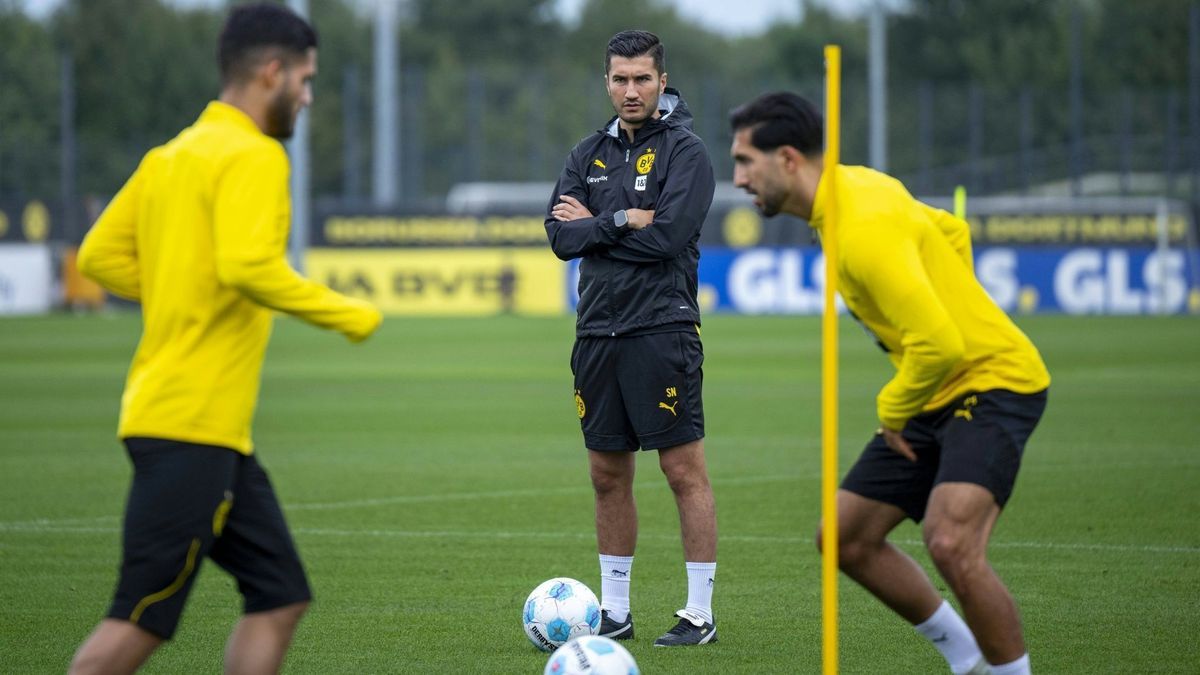 BVB-Trainer Nuri Sahin im Training