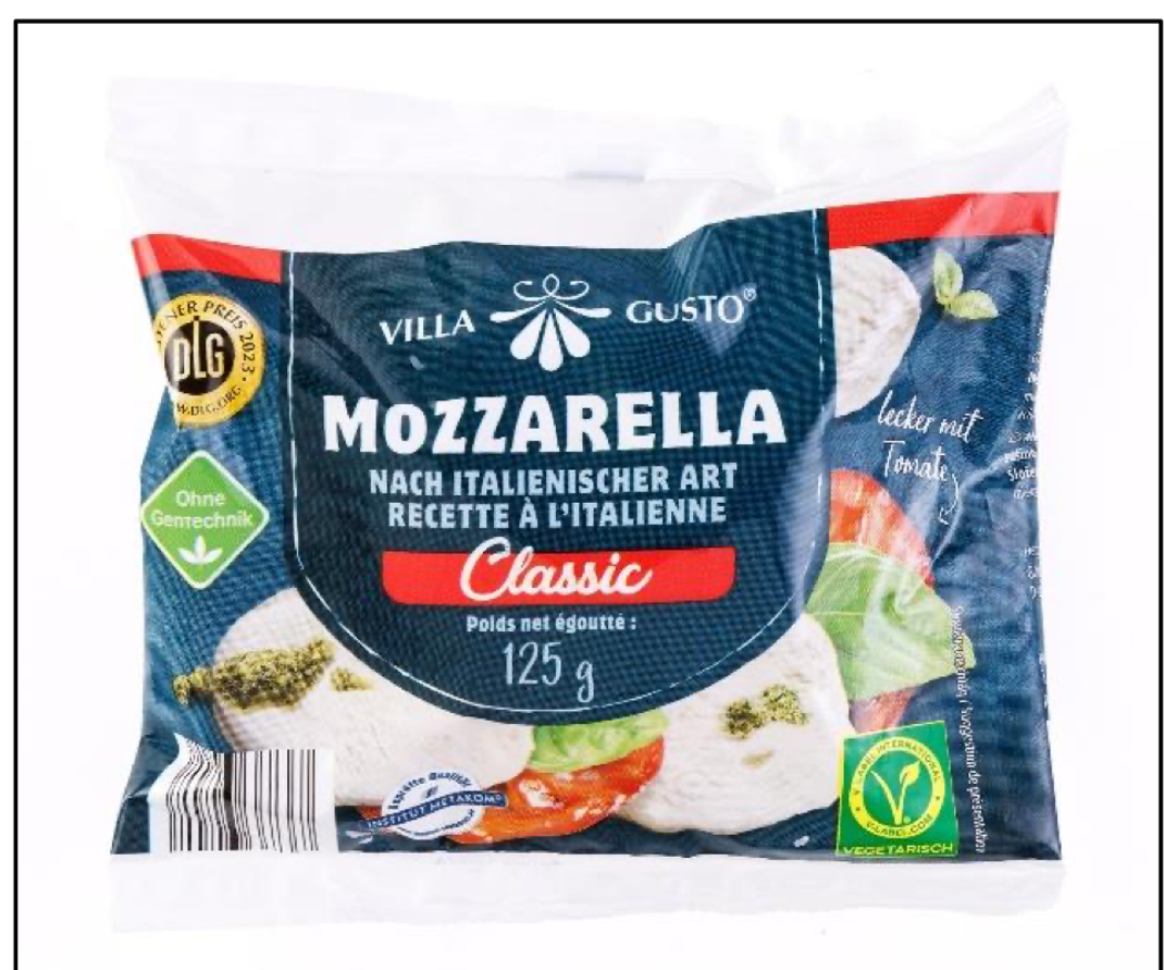 Die Supermarktkette Norma in Bayern ruft ihren Villa Gusto Mozzarella Classic zurück. (Screenshot aus dem Warenrückruf von Norma)