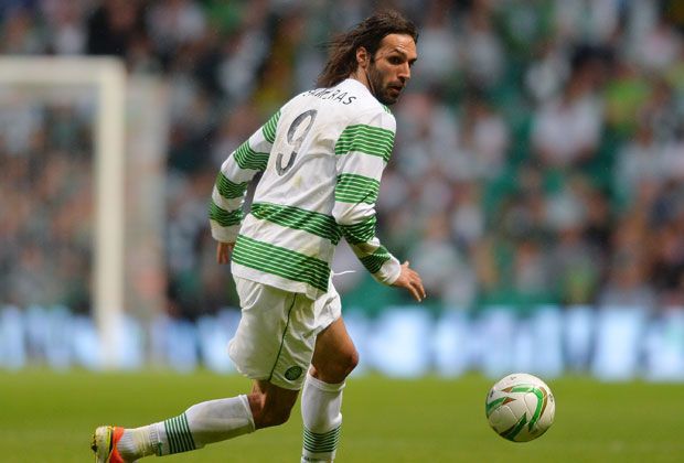 
                <strong>Georgios Samaras</strong><br>
                Georgios Samaras erzielte in den letzten sechs Jahren 53 Tore in 172 Partien für Celtic Glasgow. Bei der WM 2014 schoss er Griechenland in der letzten Sekunde ins Achtelfinale. 
              