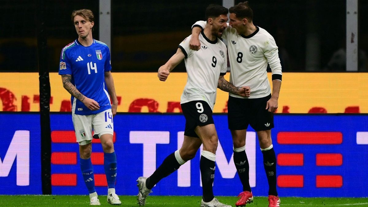 Die DFB-Torschützen: Kleindienst (M.) und Goretzka (r.)