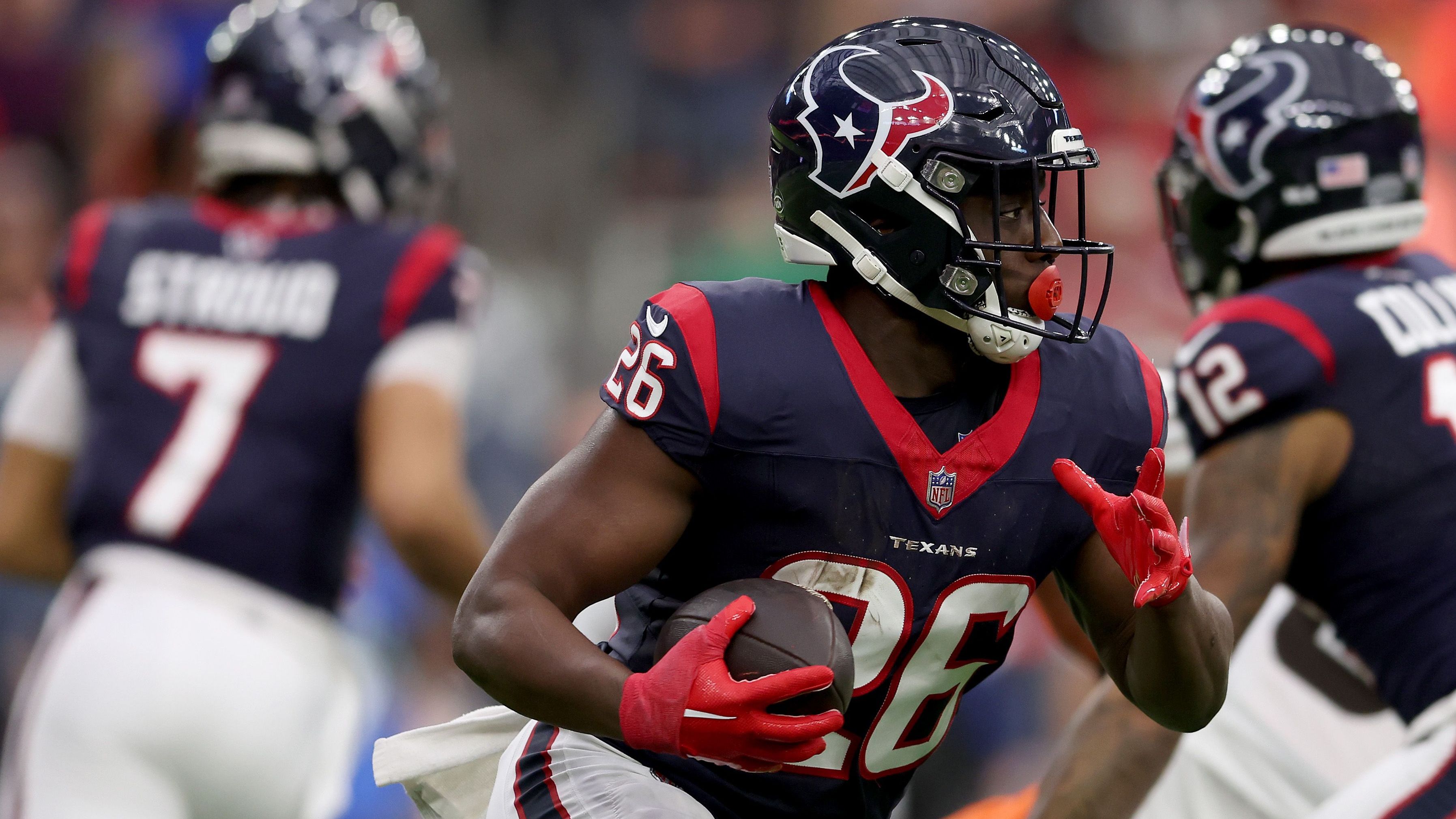 <strong>Platz 32: Houston Texans</strong><br>Stopp-Rate: 44 Prozent<br>First Downs erlaufen: 84<br>Run-Versuche insgesamt: 444