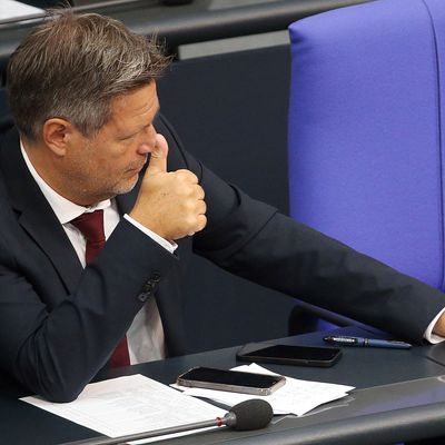 Wirtschaftsminister Robert Habeck im Bundestag