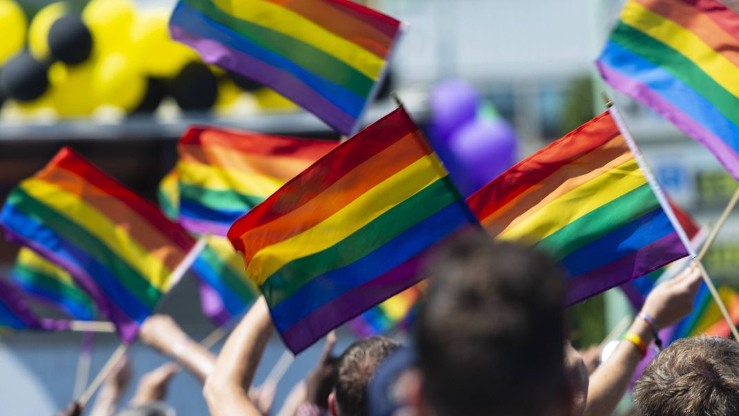 Die Regenbogenflagge gilt als Zeichen für Toleranz und Akzeptanz der Vielfalt von Lebensformen.