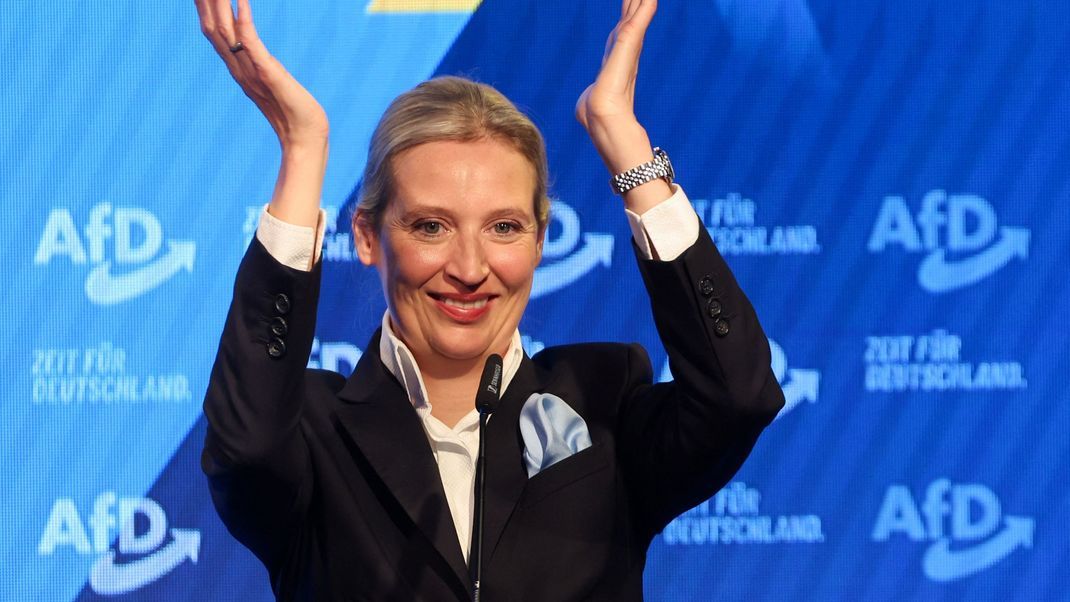 Alice Weidel spricht von einem historischen Ergebnis.
