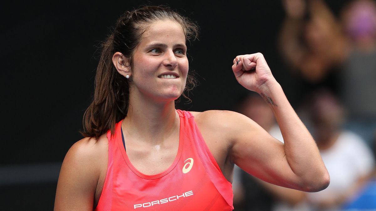 Jubel bei Julia Görges beim Einzug in die dritte Runde.