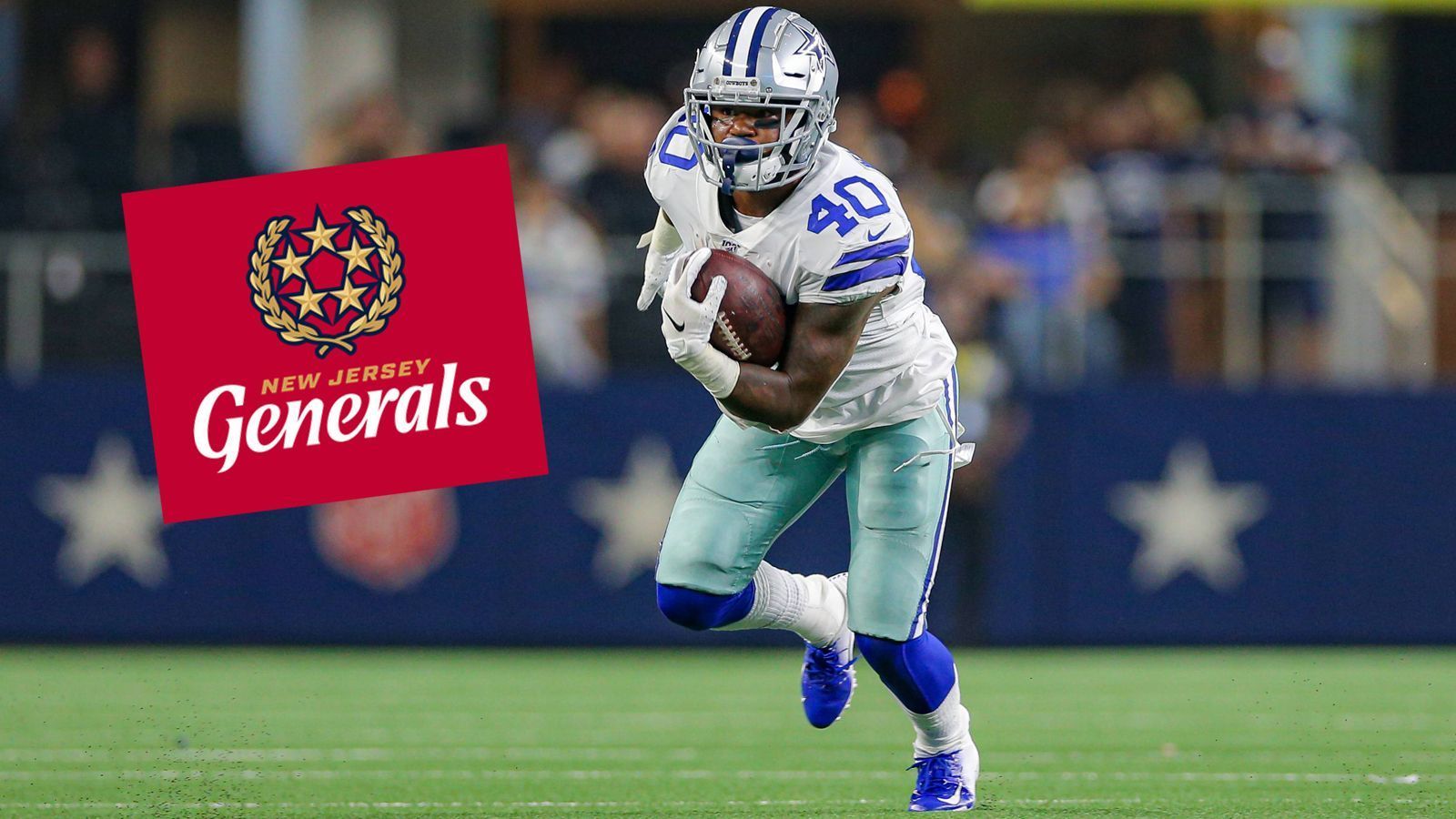 
                <strong>North Division: New Jersey Generals</strong><br>
                &#x2022; <strong>Standort:</strong> New Jersey<br>&#x2022; <strong>Coach:</strong> Mike Riley<br>&#x2022; <strong>Stars:</strong> Mike Weber (Bild)<br>&#x2022; <strong>Team-Farben:</strong> Rot und Weiß<br>&#x2022; <strong>Divisions Rivale:</strong> Michigan Panthers ("The Northern Duel")<br>&#x2022; <strong>Erstes Match:</strong> At Birmingham Stallions<br>
              