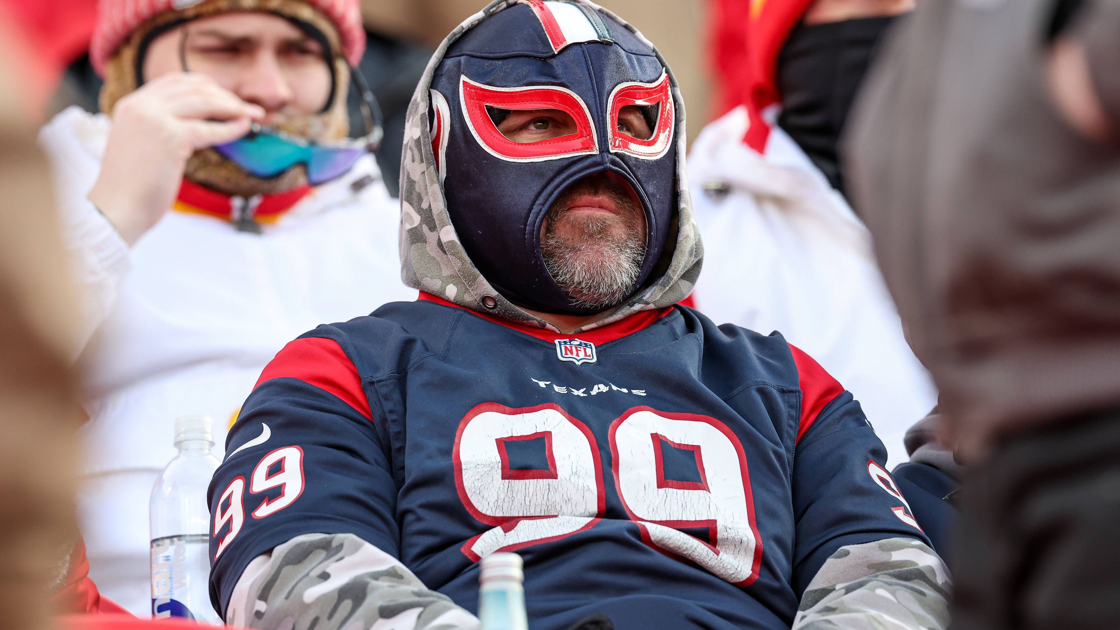 <strong>Platz 18 (geteilt): Houston Texans</strong><br>Gegnerbilanz in 2024: 139-150<br>Prozentualer Anteil der Siege der Gegner: 48,1