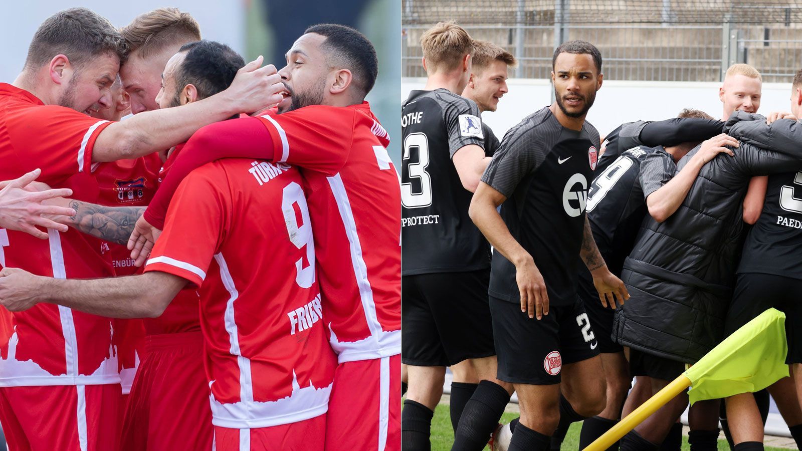 <strong>Landespokal Hessen in Frankfurt/Main</strong><br>Türk Gücü Friedberg (l., Hessenliga) - <strong>Kickers Offenbach</strong> (Regionalliga Südwest) 2:3 (1:1) - Torschützen: 1:0 N. Michel (4.), 1:1 Sorge (45.+1), 1:2 Staude (63.), 2:2 Reljic (69.), 2:3 Breitenbach (73.)