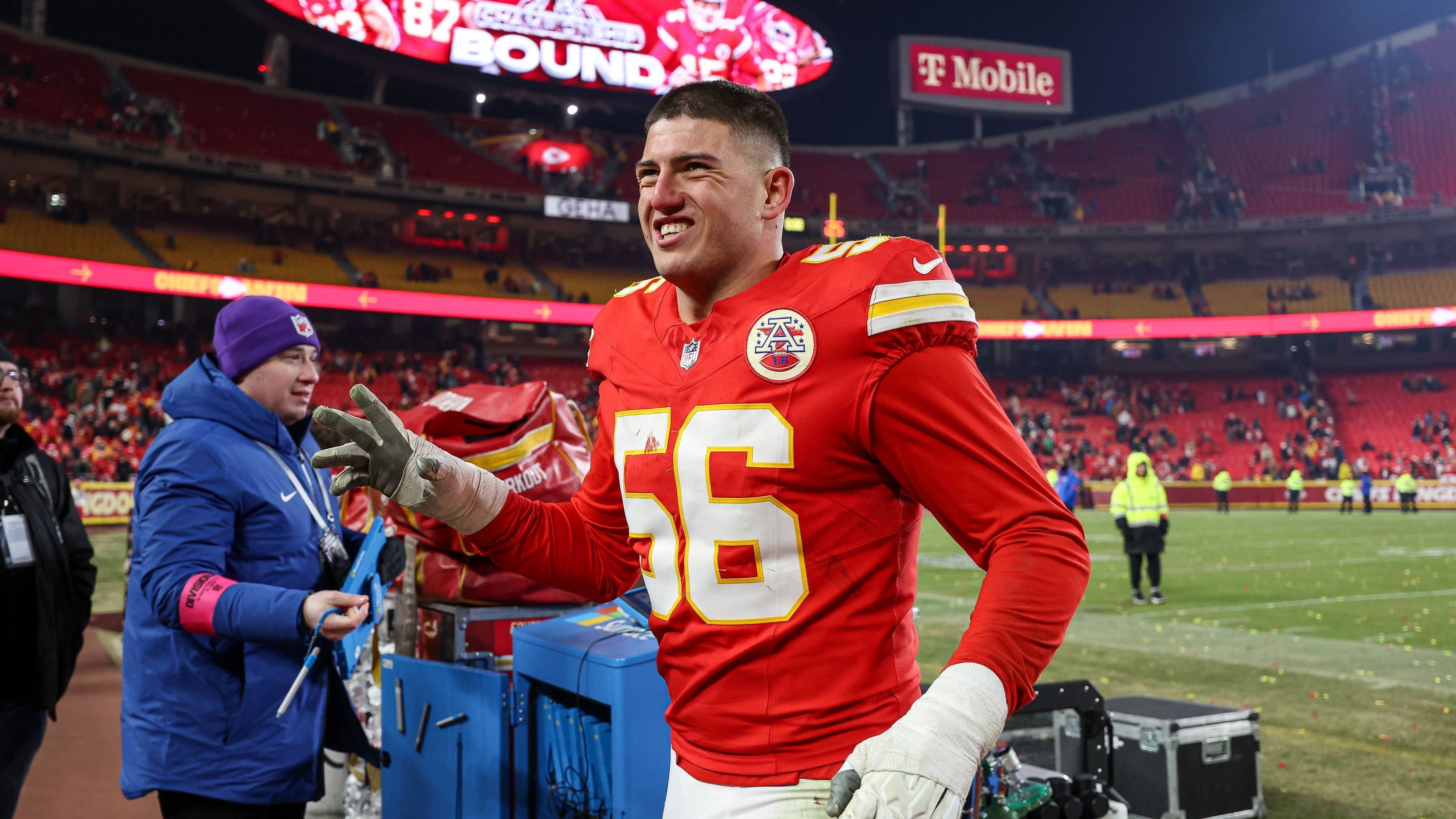 <strong>30. Pick: George Karlaftis (EDGE, Kansas City Chiefs)</strong><br>- Option gezogen? <strong>Offen</strong><br>- Prognose: wird gezogen