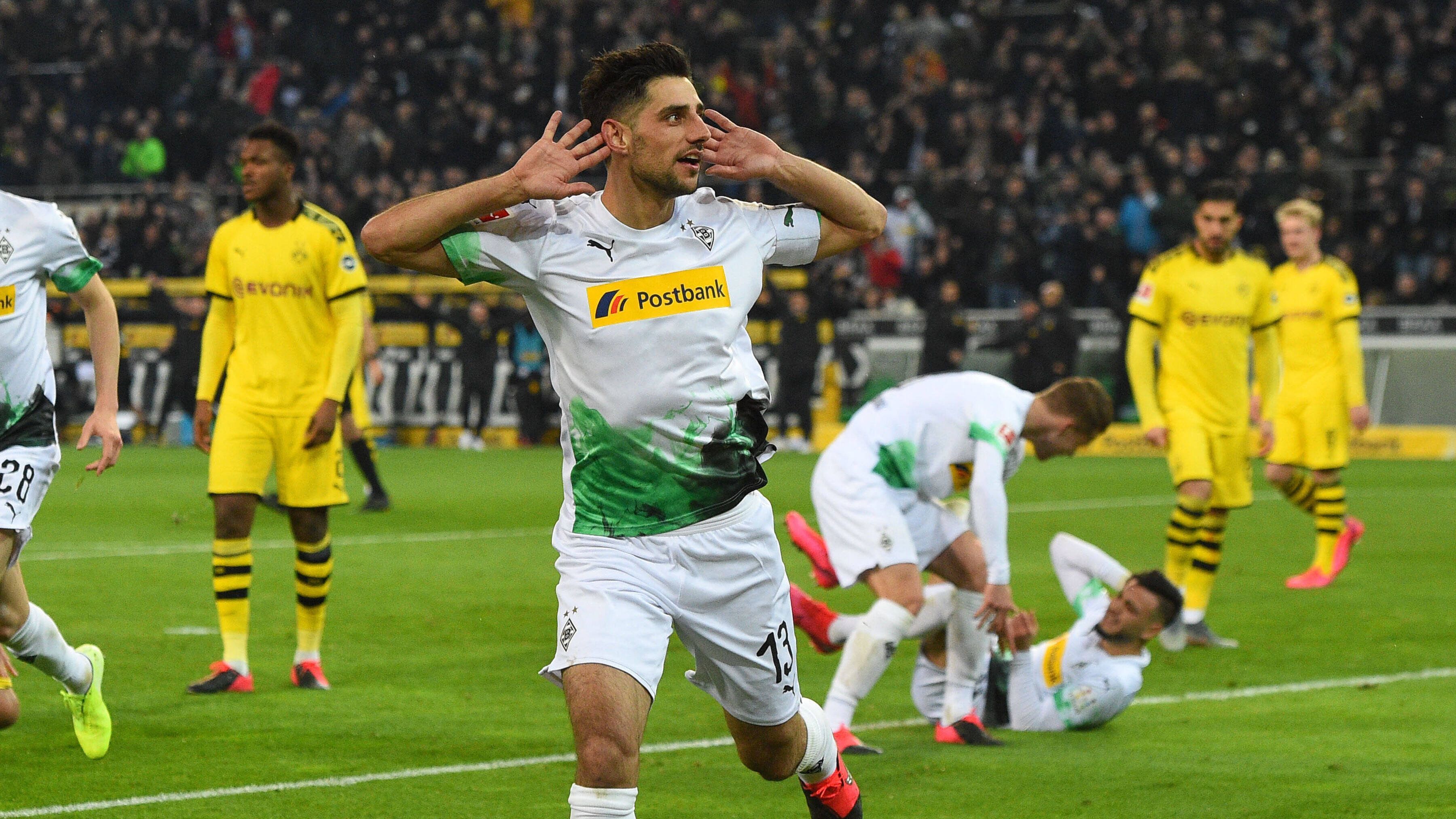 
                <strong>Stindl gleicht aus</strong><br>
                Der verdiente Ausgleich der Gladbacher nur fünf Minuten nach Wiederanpfiff. Nach Ecke Hofmann bringt Plea den Ball direkt vor die Torlinie. Stindl muss nur noch einschieben.
              