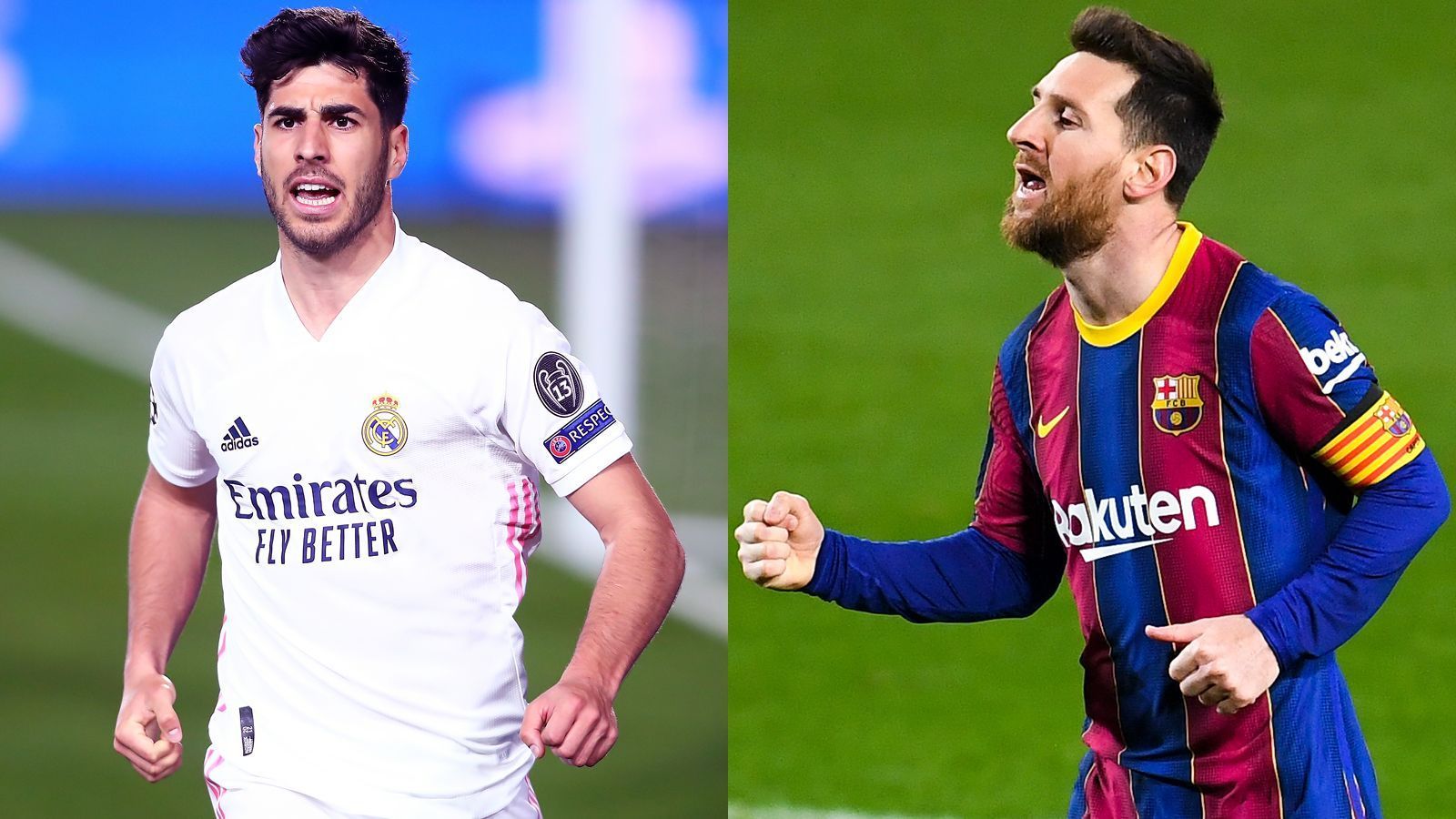 
                <strong>Marcos Asensio vs. Lionel Messi</strong><br>
                Gerade rechtzeitig vor dem möglicherweise meisterschaftsentscheidenden Clasico befindet sich Reals Marcos Asensio in absoluter Topform. In den zurückliegenden beiden Spielen in La Liga und Champions League war der 25-jährige Spanier je ein Mal erfolgreich, unter der Woche schoss er beim 3:1-Sieg gegen Liverpool das zwischenzeitliche 2:0. Im Clasico bekommt es Asensio aber mit Barcas GOAT Lionel Messi zu tun. Der 33-jährige Argentinier, dessen Zukunft über den Sommer hinaus noch unklar ist, hat schon so viele Clasicos entschieden und ist in der Saison 2020/21 einmal mehr in bestechender Verfassung. Mit 23 Saisontoren in La Liga ist er ligaweit der erfolgreichste Torjäger. Diese Konstanz sticht die aktuelle Topform von Asensio aus - also geht der Punkt an Messi. 5:6.
              