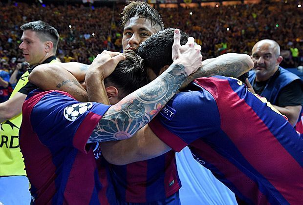 
                <strong>Barca holt sein zweites Triple</strong><br>
                Mit dem Sieg im Champions-League-Finale gegen Juventus Turin schreibt der FC Barcelona Geschichte. Die Katalanen gewinnen als erstes Team zum zweiten Mal das Triple. ran.de schaut auf die bisherigen Gewinner zurück.
              