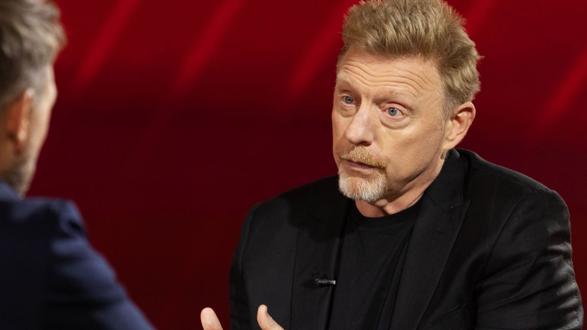 Boris Becker (rechts) im Gespräch mit Steven Gätjen