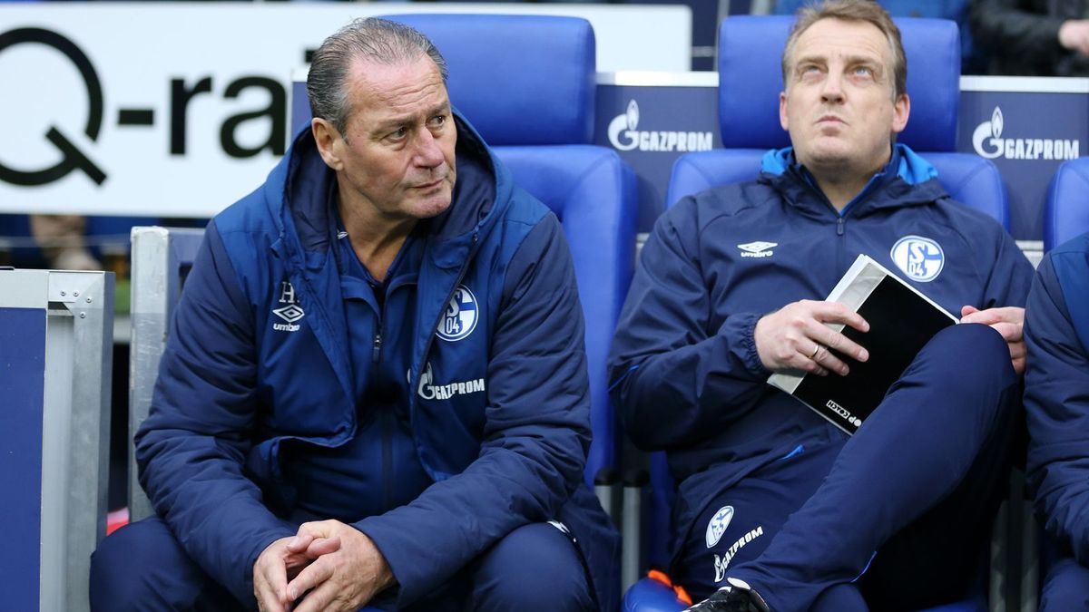 Pleite für Schalke auch unter Stevens (li.) und Büskens (re.)