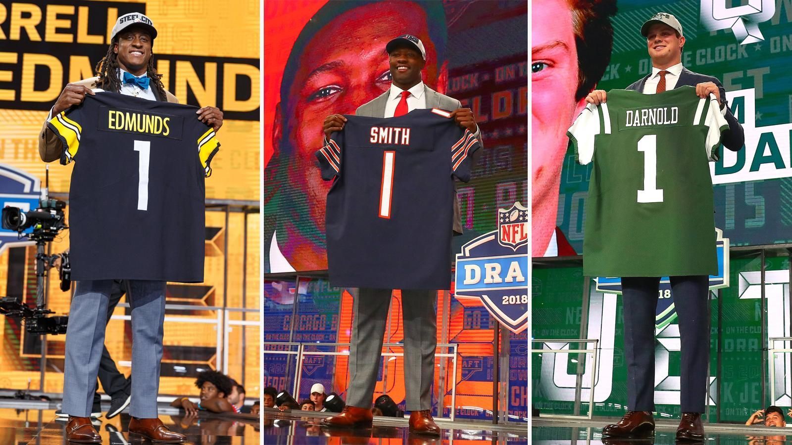 
                <strong>Gehälter der Erstrundenpicks </strong><br>
                Mit Roquan Smith (mi.) hat nun auch der letzte Erstrundenpick des NFL Drafts 2018 seinen Vertrag unterschrieben. ran.de zeigt euch die Vertrags-Details der potenziellen künftigen NFL-Stars.
              