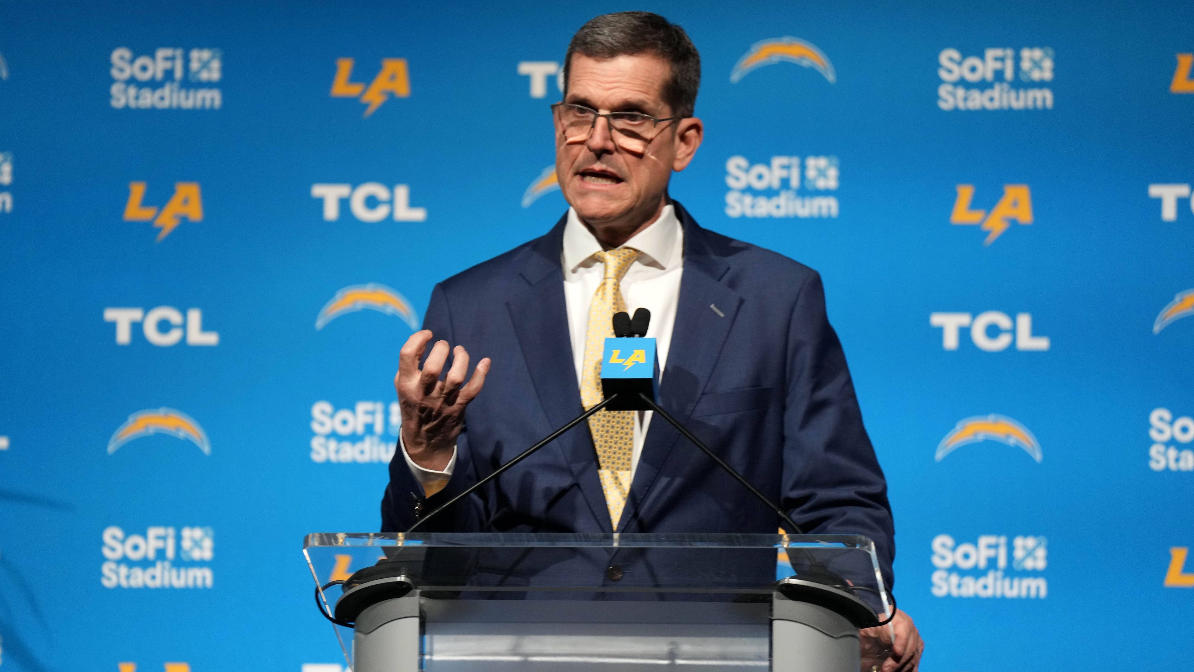 <strong>26. Platz (geteilt): Jim Harbaugh</strong><br>• Team: Los Angeles Chargers<br>• Im Amt seit: 2024<br>• Regular-Season-Bilanz: -<br>• Vorherige Stationen: 49ers-HC (2011-2014), HC Michigan Wolverines (2015-2023)