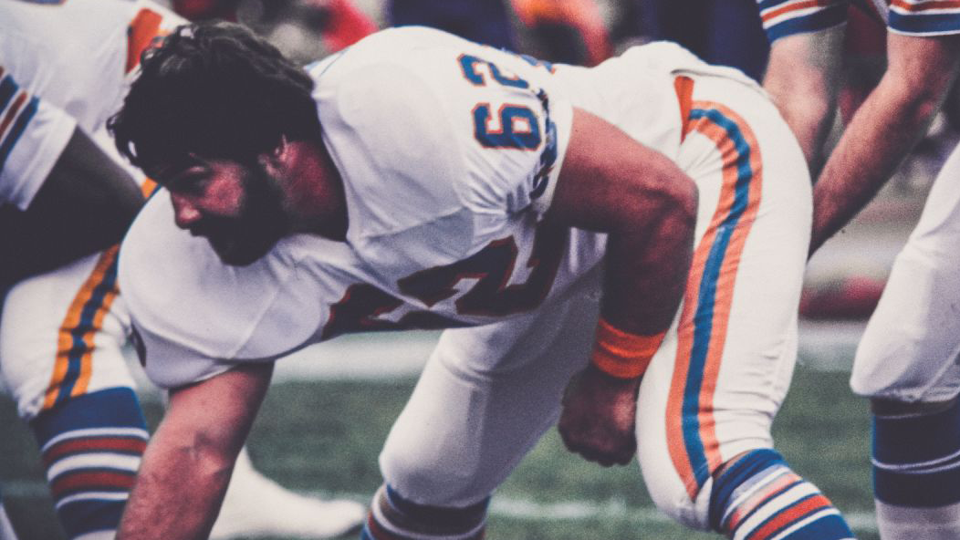 <strong>62: Jim Langer </strong><br>Teams: Miami Dolphins, Minnesota Vikings<br>Position: Center<br>Erfolge: Pro Football Hall of Famer, zweimaliger Super-Bowl-Champion, viermaliger First Team All-Pro, sechsmaliger Pro Bowler