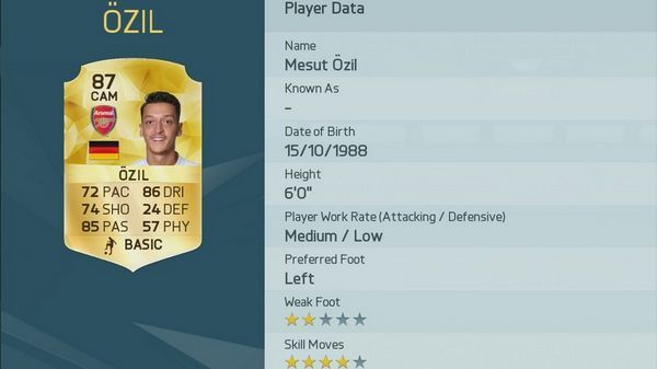 
                <strong>Mesut Özil</strong><br>
                Spielerwert: 87 (+1) - Mesut Özil. Vorheriger Gesamtwert: 86.
              