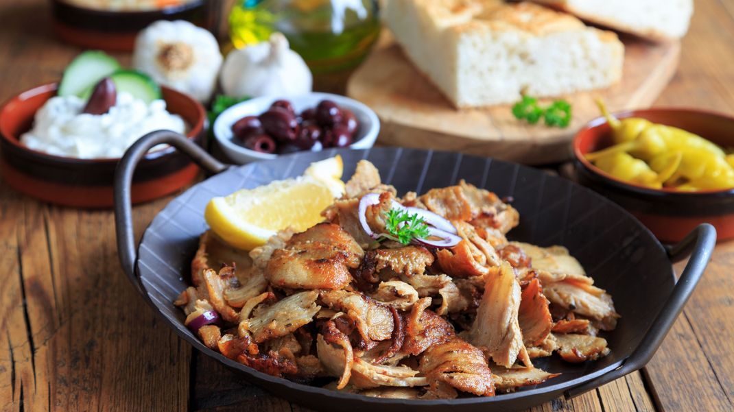 Abnehmen mit Gyrospfanne? Ideal für Fans der griechischen Küche.