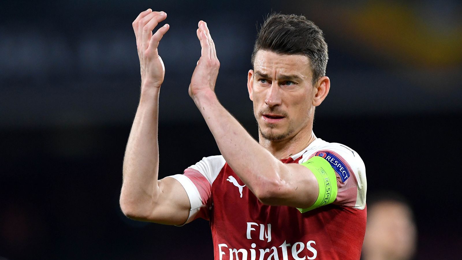 
                <strong>Laurent Koscielny (FC Arsenal)</strong><br>
                Absolvierte Spiele im Wettbewerb 2018/19: 10
              