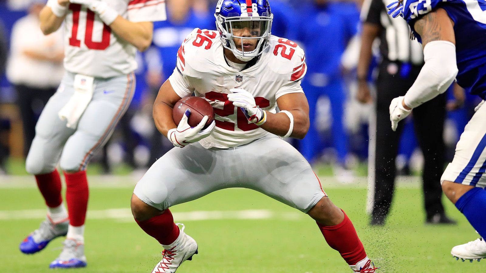 
                <strong>1 - New York Giants</strong><br>
                Saquon Barkley (Running Back)
              