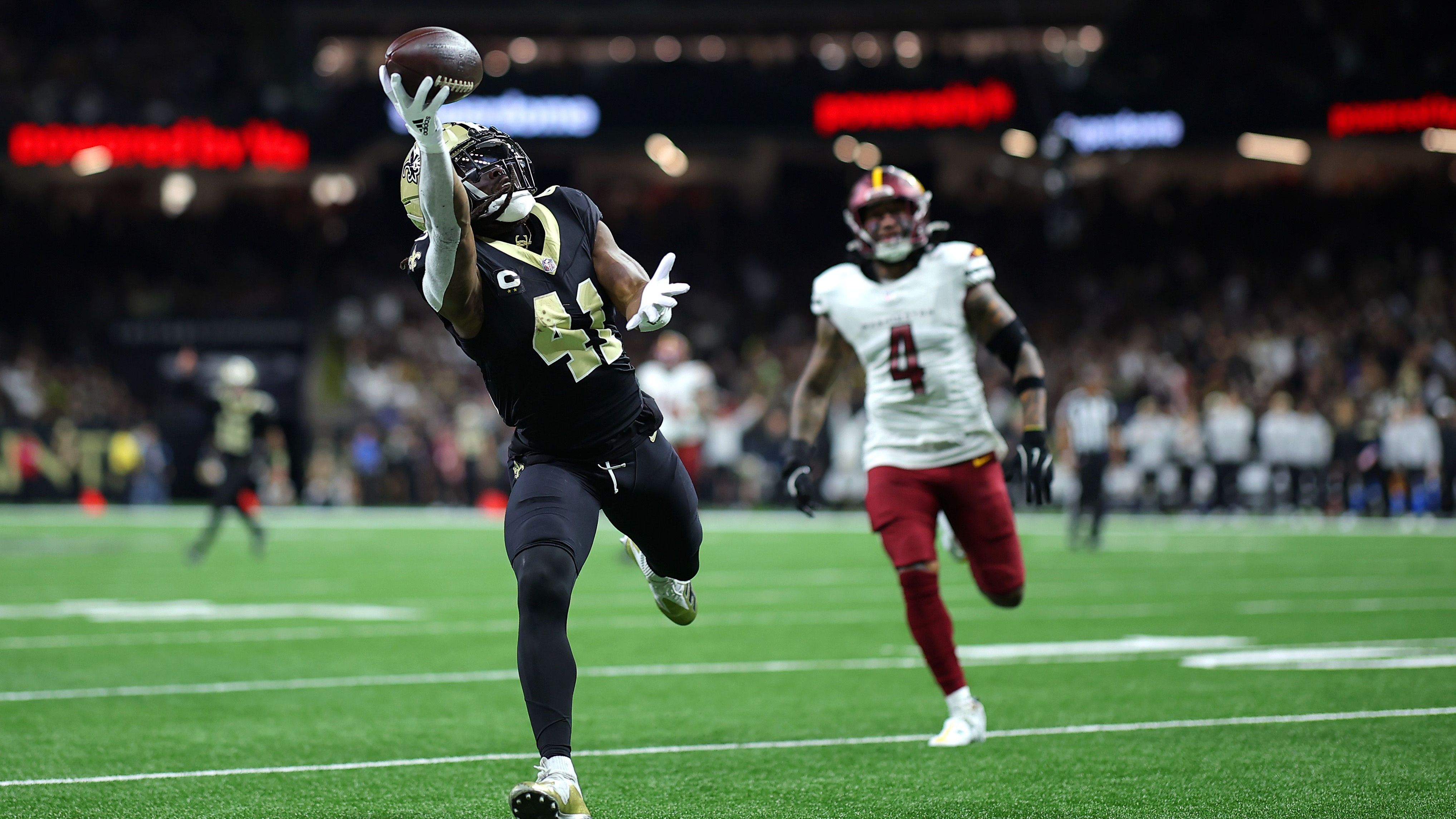 <strong>5. Platz: Alvin Kamara – 64,66 Millionen Dollar</strong><br>- Saisons aktiv: seit 2017<br>- Teams: New Orleans Saints