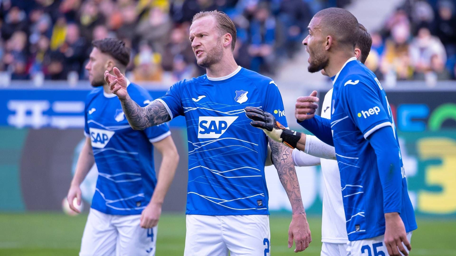 
                <strong>TSG Hoffenheim: 14. Platz, 32 Punkte, 43:54 Tore</strong><br>
                &#x2022; 33. Spieltag: Union Berlin (H, 4.)<br>&#x2022; 34. Spieltag: VfB Stuttgart (A, 17.)<br>Wenn Ihr durchtippen wollt, wer am Ende wo landet: Hier geht es zum ran Tabellenrechner
              